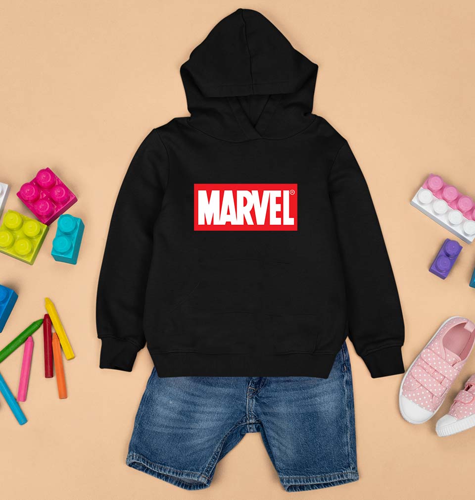 Marvel Kids Hoodie for Boy/Girl-Black-Ektarfa.online