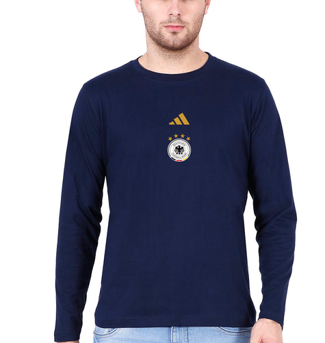 Germany Football Full Sleeves T-Shirt for Men-Navy Blue-Ektarfa.online