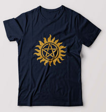 Load image into Gallery viewer, Supernatural T-Shirt for Men-Navy Blue-Ektarfa.online

