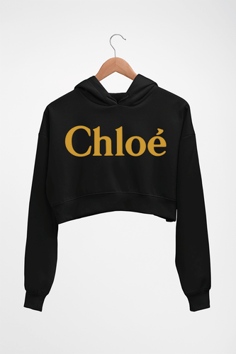 Chloé Crop HOODIE FOR WOMEN-Black-Ektarfa.online