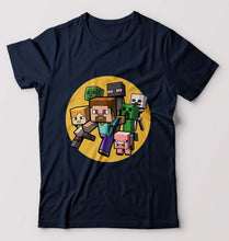 Load image into Gallery viewer, Minecraft T-Shirt for Men-Navy Blue-Ektarfa.online
