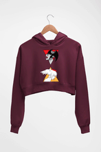 Load image into Gallery viewer, CryBaby Game Crop HOODIE FOR WOMEN-Maroon-Ektarfa.online
