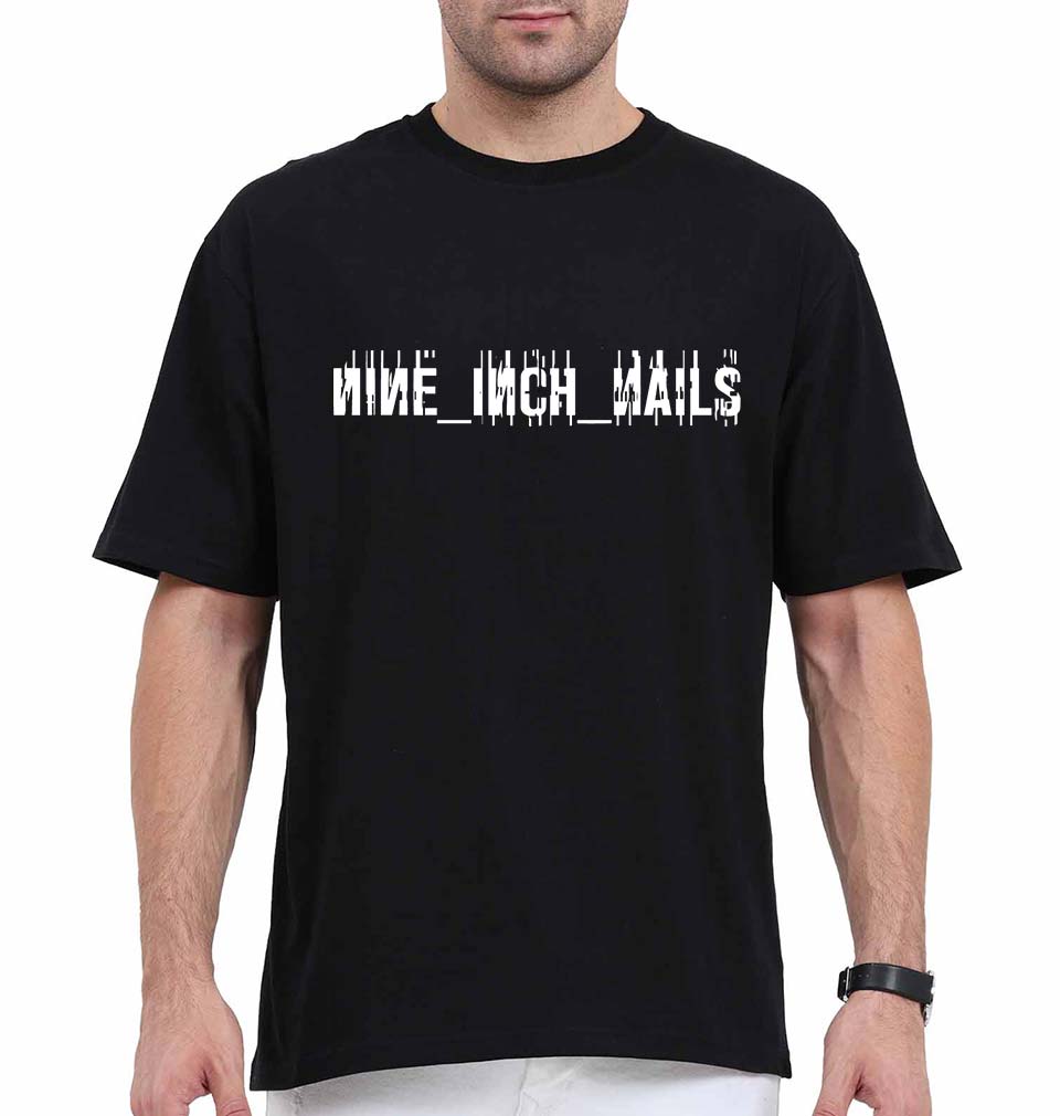 Nine Inch Nails Oversized T-Shirt for Men-Black-Ektarfa.online