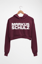 Load image into Gallery viewer, Markus Schulz Crop HOODIE FOR WOMEN-Maroon-Ektarfa.online
