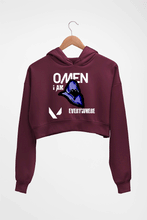 Load image into Gallery viewer, Valorant Crop HOODIE FOR WOMEN-Maroon-Ektarfa.online
