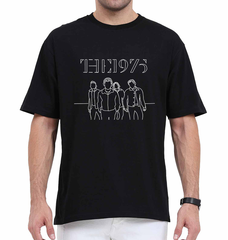 The 1975 Oversized T-Shirt for Men-Black-Ektarfa.online