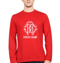 Load image into Gallery viewer, Roberto Cavalli Full Sleeves T-Shirt for Men-Red-Ektarfa.online
