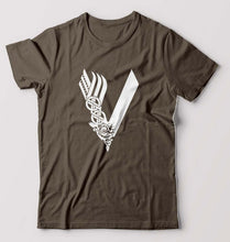 Load image into Gallery viewer, Vikings T-Shirt for Men-Olive Green-Ektarfa.online
