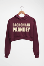 Load image into Gallery viewer, Bachchan Pandey Crop HOODIE FOR WOMEN-Maroon-Ektarfa.online
