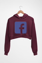 Load image into Gallery viewer, Facebook Crop HOODIE FOR WOMEN-Maroon-Ektarfa.online
