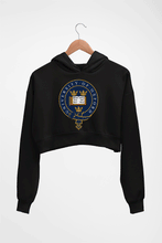 Load image into Gallery viewer, University of Oxford Crop HOODIE FOR WOMEN-Black-Ektarfa.online
