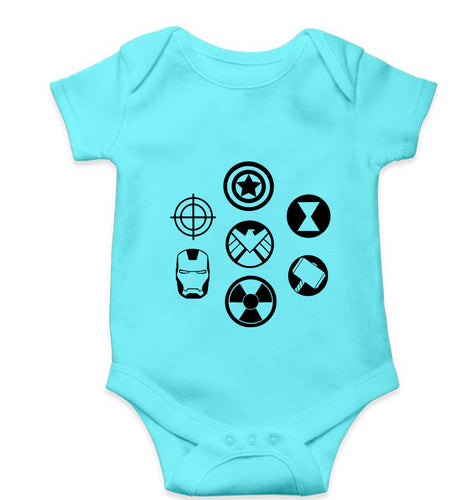 Marvel Superhero Kids Romper For Baby Boy/Girl-Sky Blue-Ektarfa.online