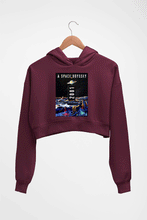 Load image into Gallery viewer, 2001 A Space Odyssey Crop HOODIE FOR WOMEN-Maroon-Ektarfa.online
