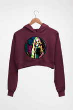Load image into Gallery viewer, Janis Joplin Crop HOODIE FOR WOMEN-Maroon-Ektarfa.online
