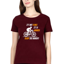 Load image into Gallery viewer, Cycling T-Shirt for Women-Maroon-Ektarfa.online
