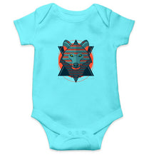 Load image into Gallery viewer, WOLF Kids Romper For Baby Boy/Girl-0-5 Months(18 Inches)-Sky Blue-Ektarfa.online
