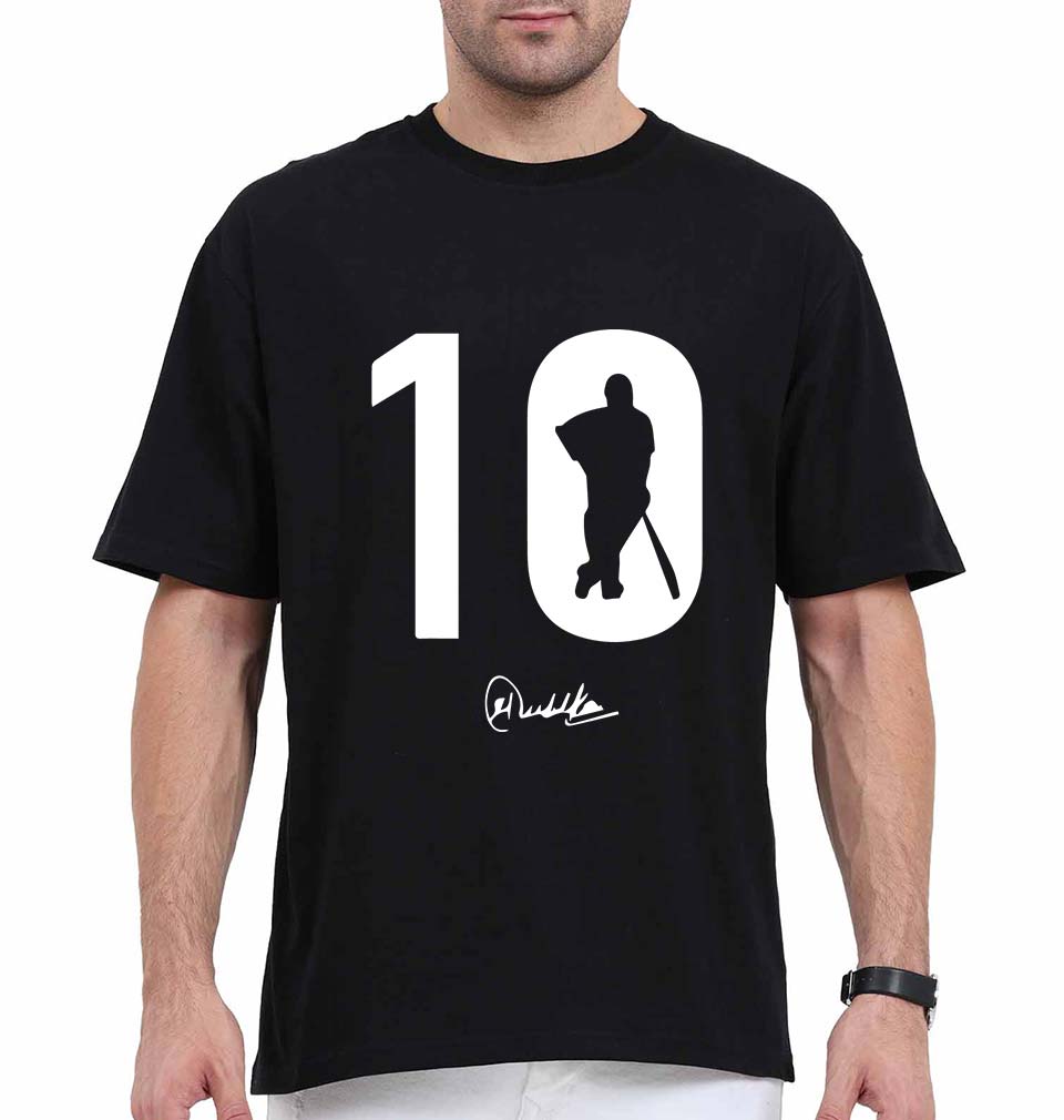 Sachin Tendulkar Oversized T-Shirt for Men-Black-Ektarfa.online