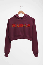Load image into Gallery viewer, Shang-Chi Crop HOODIE FOR WOMEN-Maroon-Ektarfa.online
