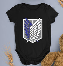 Load image into Gallery viewer, Attack on Titan Kids Romper For Baby Boy/Girl-Black-Ektarfa.online
