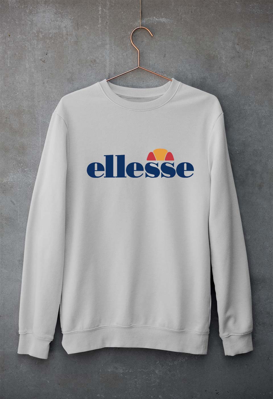 Ellesse Unisex Sweatshirt for Men/Women-Grey Melange-Ektarfa.online