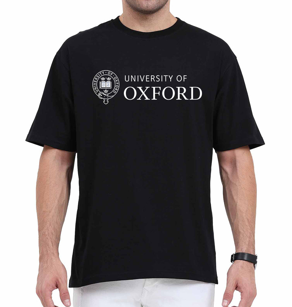University of Oxford Oversized T-Shirt for Men-Black-Ektarfa.online