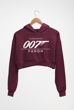 Load image into Gallery viewer, James Bond (007) Crop HOODIE FOR WOMEN-Maroon-Ektarfa.online
