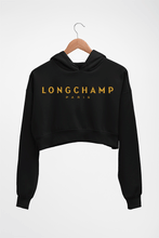 Load image into Gallery viewer, Longchamp Crop HOODIE FOR WOMEN-Black-Ektarfa.online
