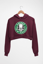 Load image into Gallery viewer, Beavis and Butt-Head Crop HOODIE FOR WOMEN-Maroon-Ektarfa.online
