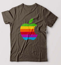 Load image into Gallery viewer, Steve Jobs Apple T-Shirt for Men-Olive Green-Ektarfa.online
