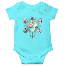 Load image into Gallery viewer, Popeye Kids Romper For Baby Boy/Girl-0-5 Months(18 Inches)-Sky Blue-Ektarfa.online
