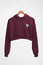 Load image into Gallery viewer, France Football Crop HOODIE FOR WOMEN-Maroon-Ektarfa.online
