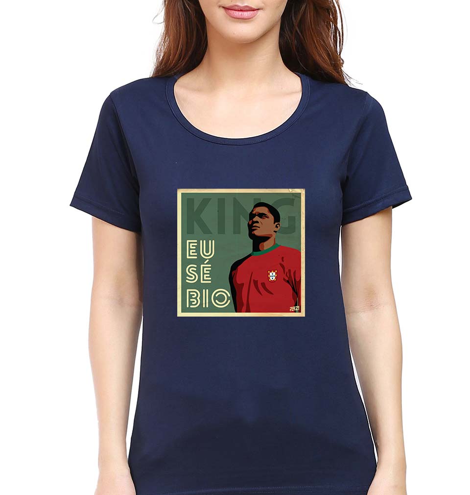 Eusébio T-Shirt for Women-Navy Blue-Ektarfa.online