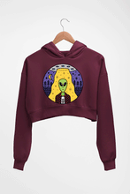 Load image into Gallery viewer, Alien Crop HOODIE FOR WOMEN-Maroon-Ektarfa.online
