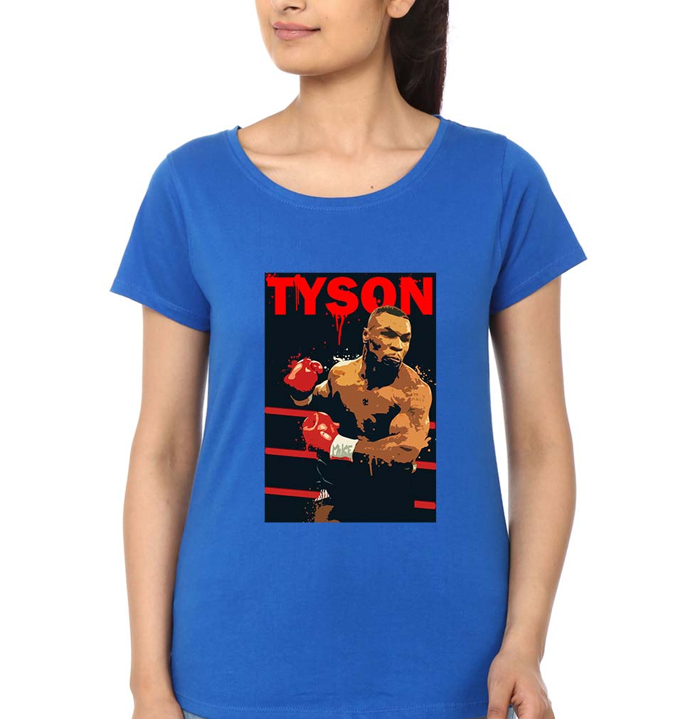 Mike Tyson T-Shirt for Women-Royal Blue-Ektarfa.online