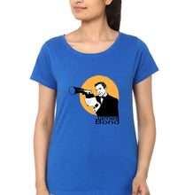 Load image into Gallery viewer, James Bond 007 T-Shirt for Womena-Royal Blue-Ektarfa.online
