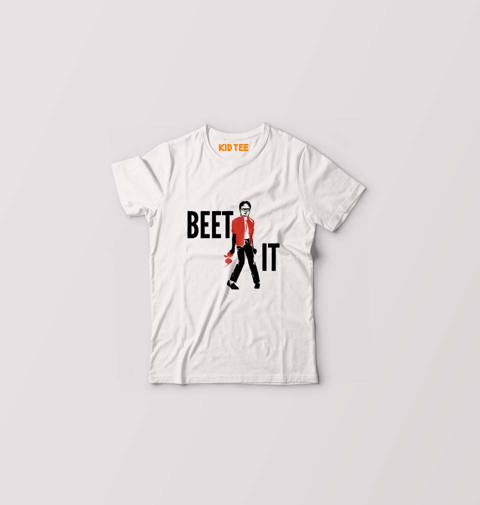 Dwight Schrute Kids T-Shirt for Boy/Girl-White-Ektarfa.online