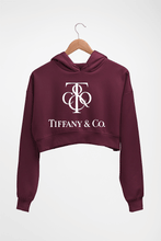 Load image into Gallery viewer, Tiffany &amp; Co Crop HOODIE FOR WOMEN-Maroon-Ektarfa.online
