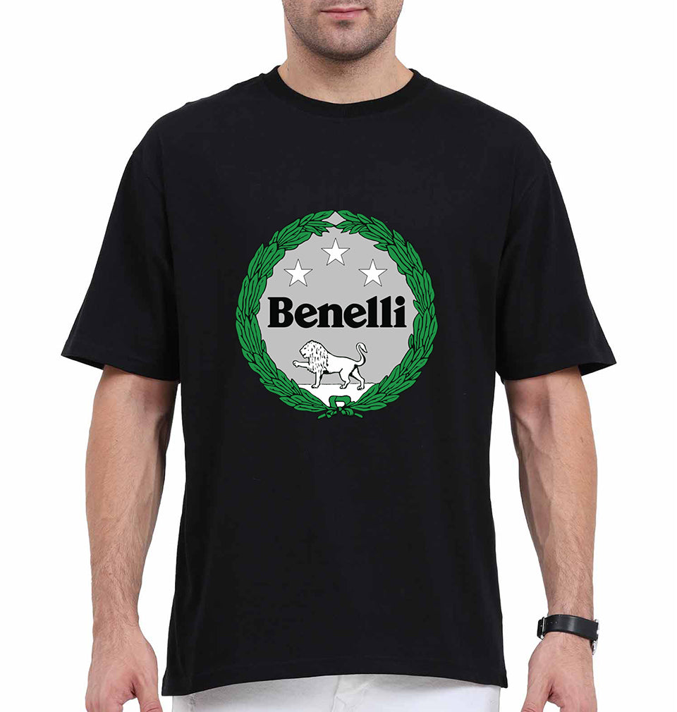 Benelli Oversized T-Shirt for Men-Black-Ektarfa.online
