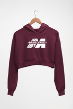 Load image into Gallery viewer, Muscletech Crop HOODIE FOR WOMEN-Maroon-Ektarfa.online
