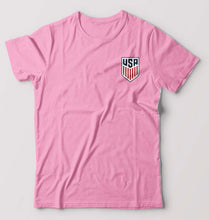 Load image into Gallery viewer, USA Football T-Shirt for Men-Light Baby Pink-Ektarfa.online
