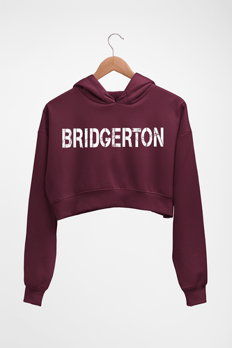 Bridgerton Crop HOODIE FOR WOMEN-Maroon-Ektarfa.online