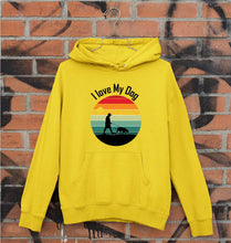 Load image into Gallery viewer, Love Dog Unisex Hoodie for Men/Women-Mustard Yellow-Ektarfa.online
