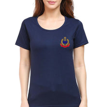 Load image into Gallery viewer, BSF Army T-Shirt for Women-Navy Blue-Ektarfa.online
