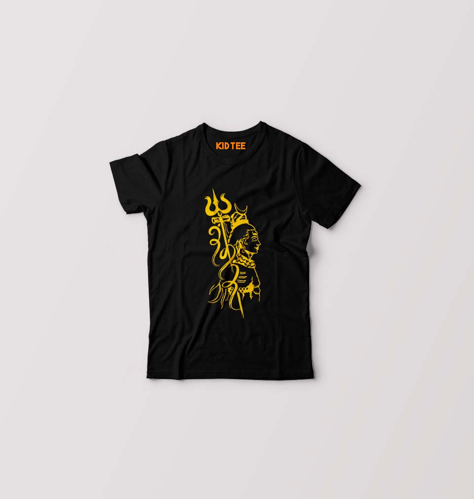 Shiv Kids T-Shirt for Boy/Girl-Black-Ektarfa.online