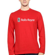 Load image into Gallery viewer, Rolls Royce Full Sleeves T-Shirt for Men-Red-Ektarfa.online
