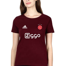 Load image into Gallery viewer, Ajax 2021-22 T-Shirt for Women-Maroon-Ektarfa.online
