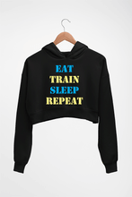 Load image into Gallery viewer, Gym Crop HOODIE FOR WOMEN-Black-Ektarfa.online
