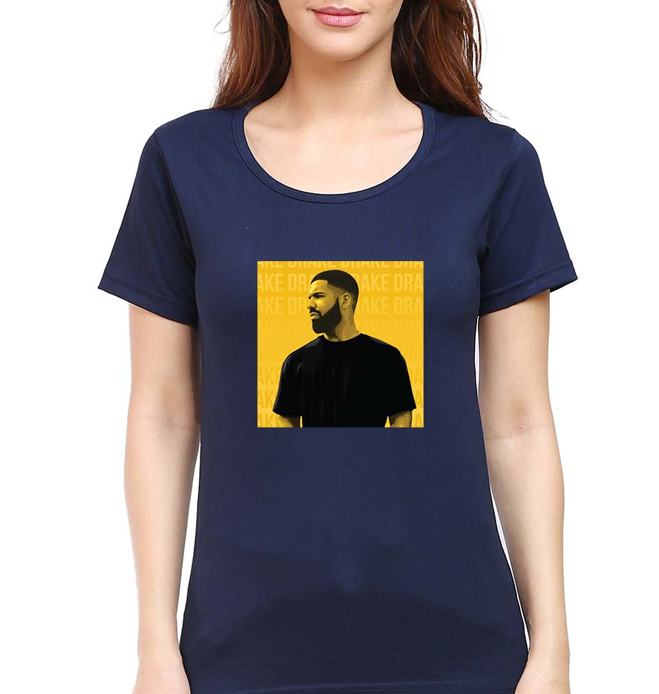 Drake T-Shirt for Women-Navy Blue-Ektarfa.online