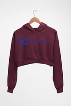 Load image into Gallery viewer, Deutsche Bank Crop HOODIE FOR WOMEN-Maroon-Ektarfa.online
