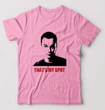 Load image into Gallery viewer, Sheldon Cooper That&#39;s My Spot T-Shirt for Men-Light Baby Pink-Ektarfa.online
